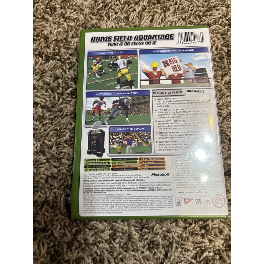 Brand new, factory sealed copy of NCAA Football 2005 for the original Xbox! 🏈🔥 - Picture 4 of 9